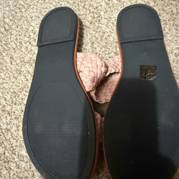 SHEIN Pink and Brown Double Strap Sandals - Picture 3 of 4
